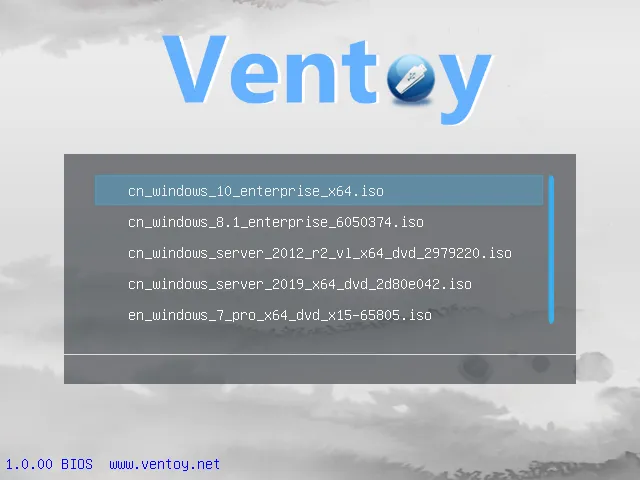 Ventoy v1.1.05：免费开源启动U盘制作工具