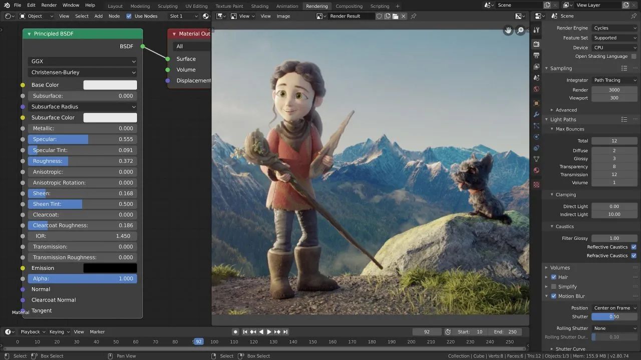 Blender 4.4：开源免费3D动画建模渲染软件